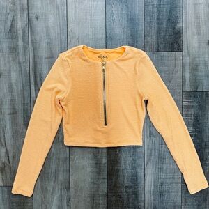 Show me your mumu orange long sleeve top